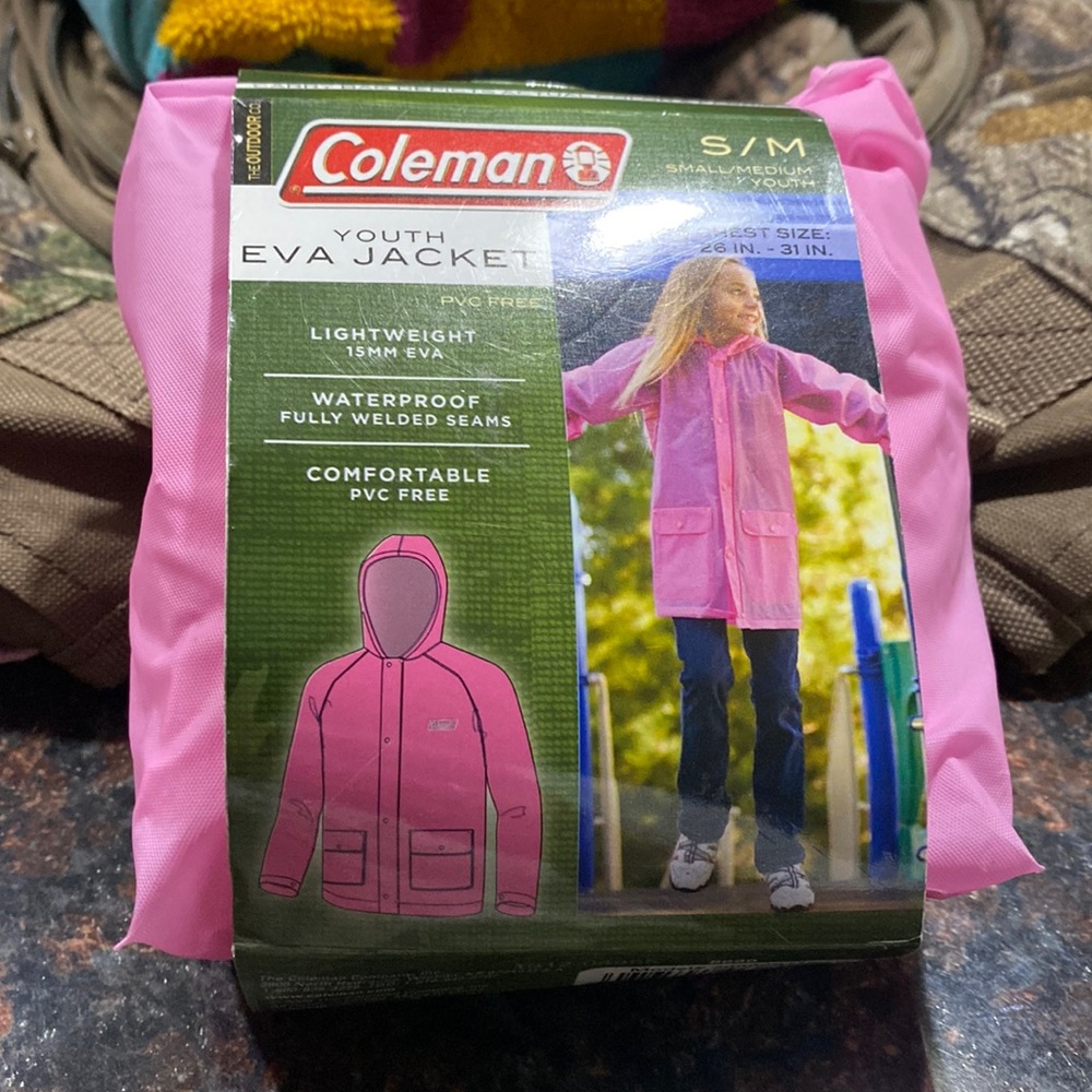Coleman youth Eva poncho jacket